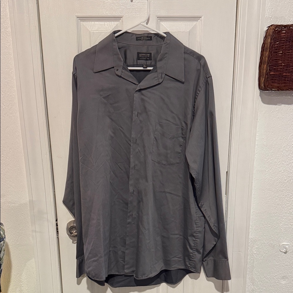 Arrow Slate Gray Dress Shirt